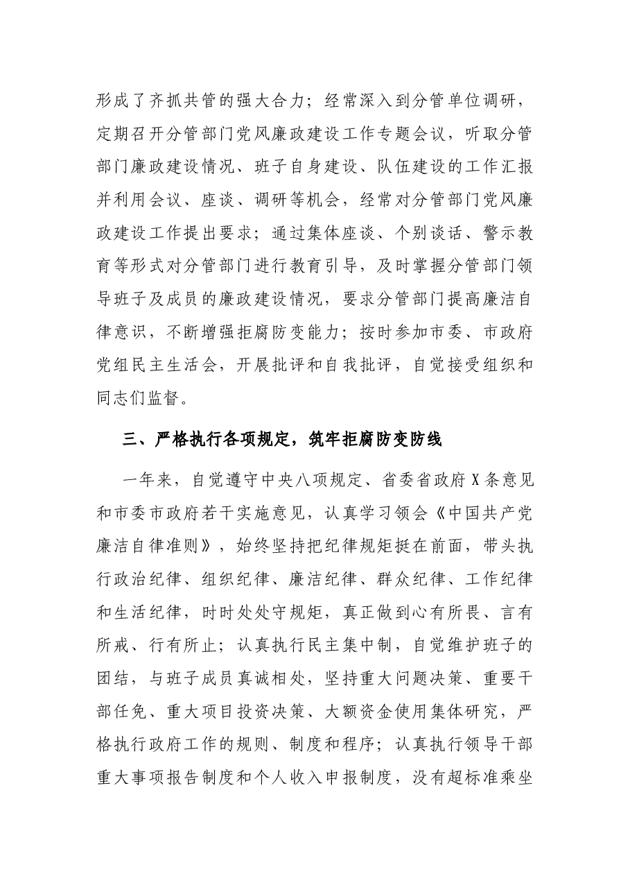 市委常委、常务副市长X年述责述廉报告.docx,第3页预览