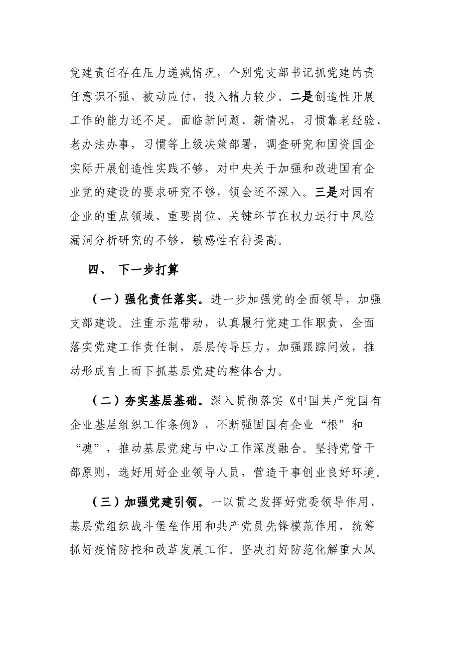 市国资委党委书记抓基层党建工作述职报告.docx,第4页预览