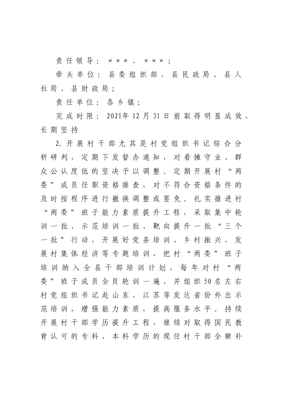 县落实2021年度全市党组织书记抓基层党建述职点评问题整改方案.docx,第3页预览