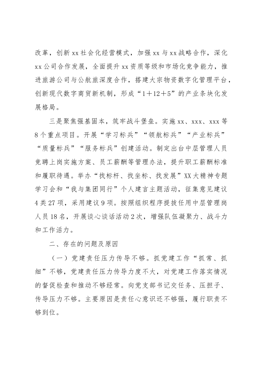集团公司党建工作述职报告.docx,第2页预览