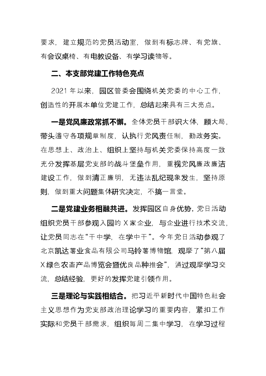 园区管委会党支部书记抓党建工作述职报告.docx,第4页预览