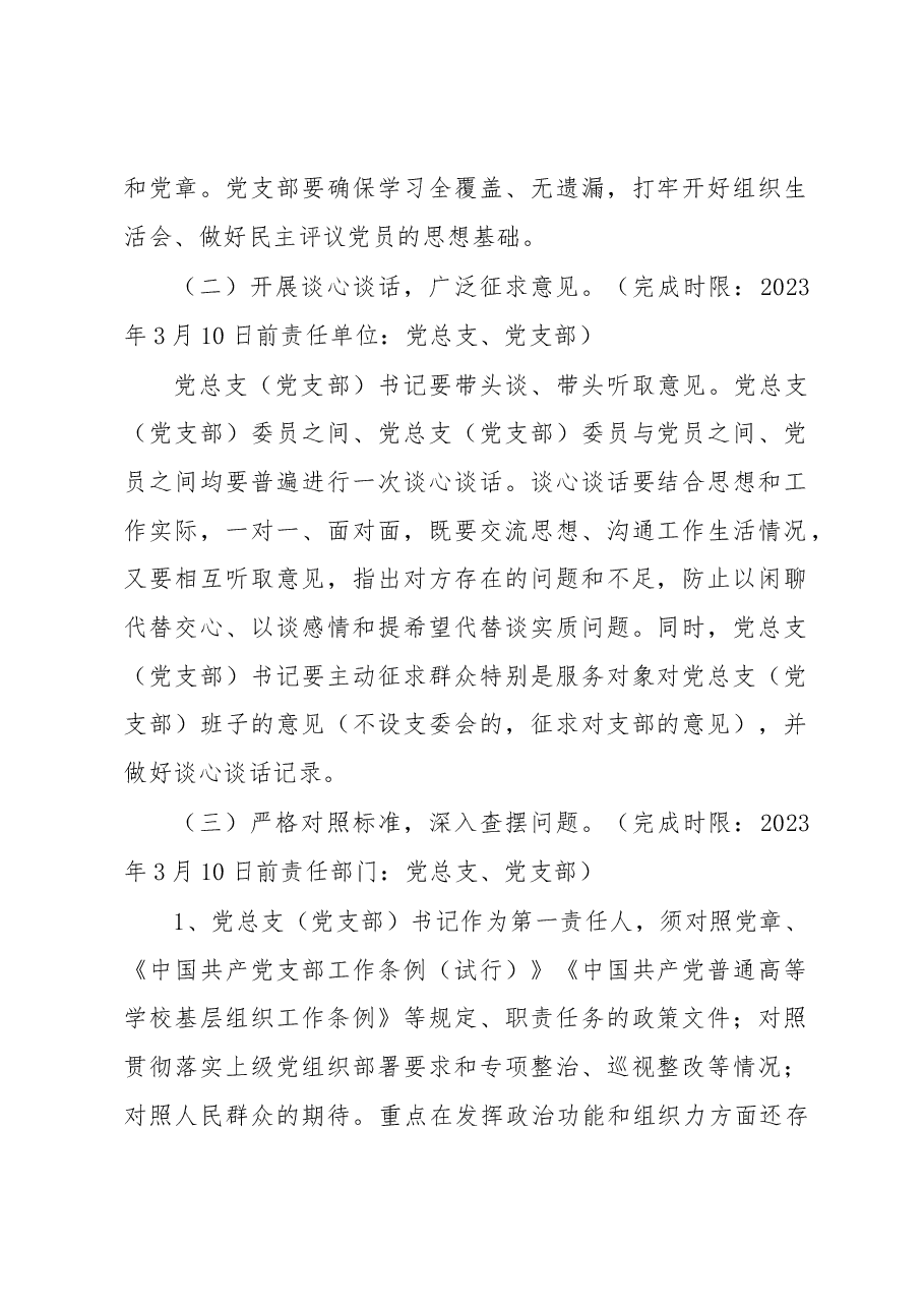 XX党总支2022年度组织生活会和开展民主评议党员方案.docx,第2页预览