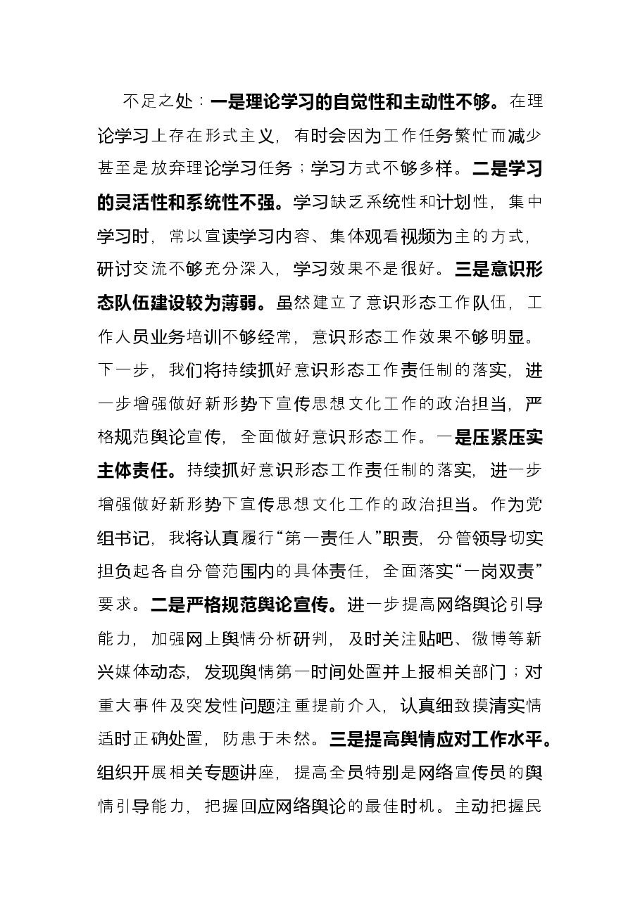 党支部书记X年度履行全面从严治党主体责任述职报告.docx,第4页预览
