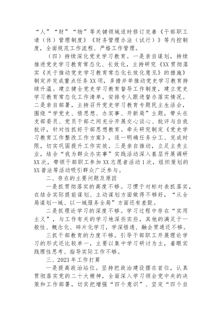 2022年党支部书记抓基层党建工作述职总结报告.docx,第3页预览