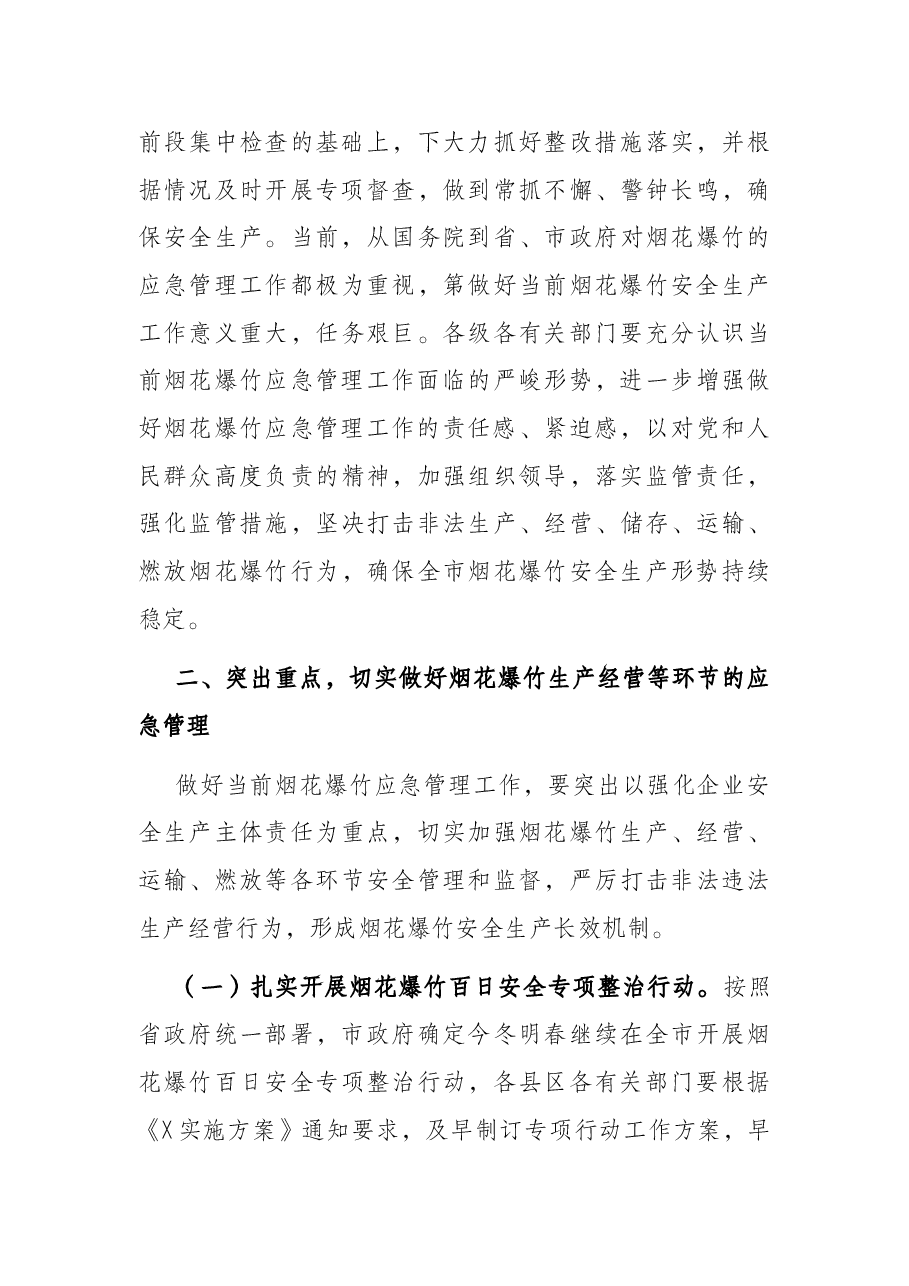 在全市烟花爆竹安全监管视频会议上的讲话.docx,第3页预览