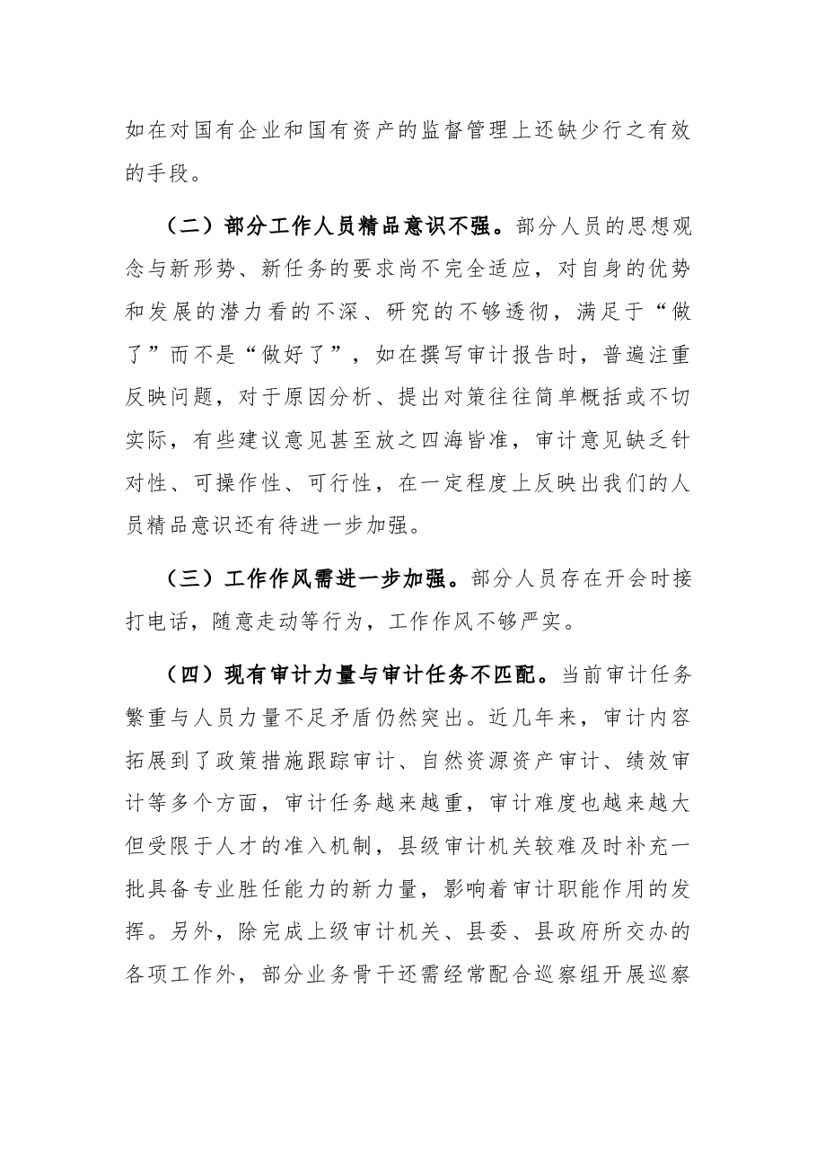 县审计局党组书记、局长在全市审计工作会议上的讲话.docx,第4页预览