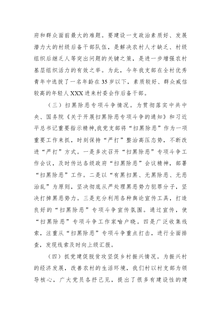 村党支部书记个人总结、述职报告7篇.docx,第3页预览