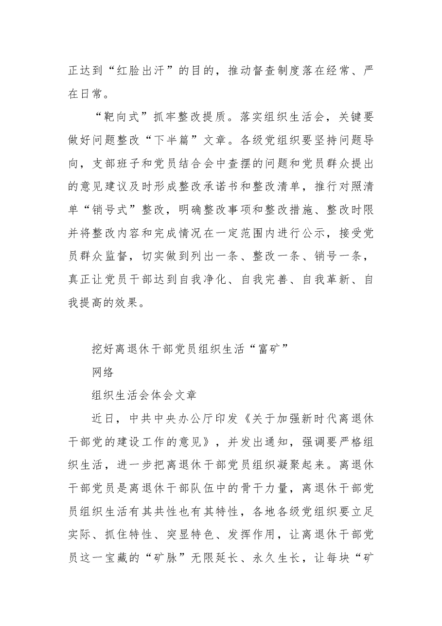 (19篇)写好组织生活会技巧素材汇编.docx,第4页预览