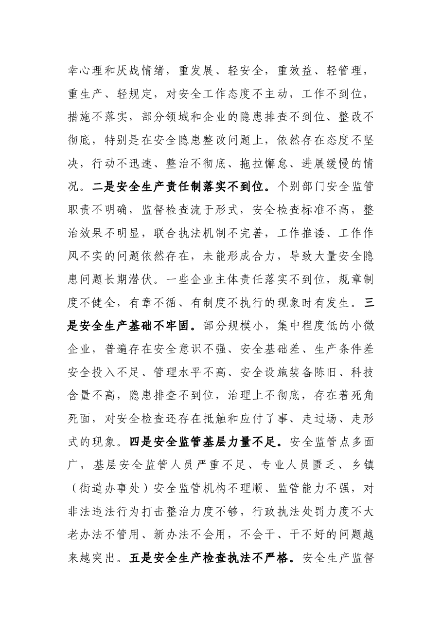在全市安全生产工作暨市安委会第一次全体(扩大)会议上的讲话.docx,第2页预览