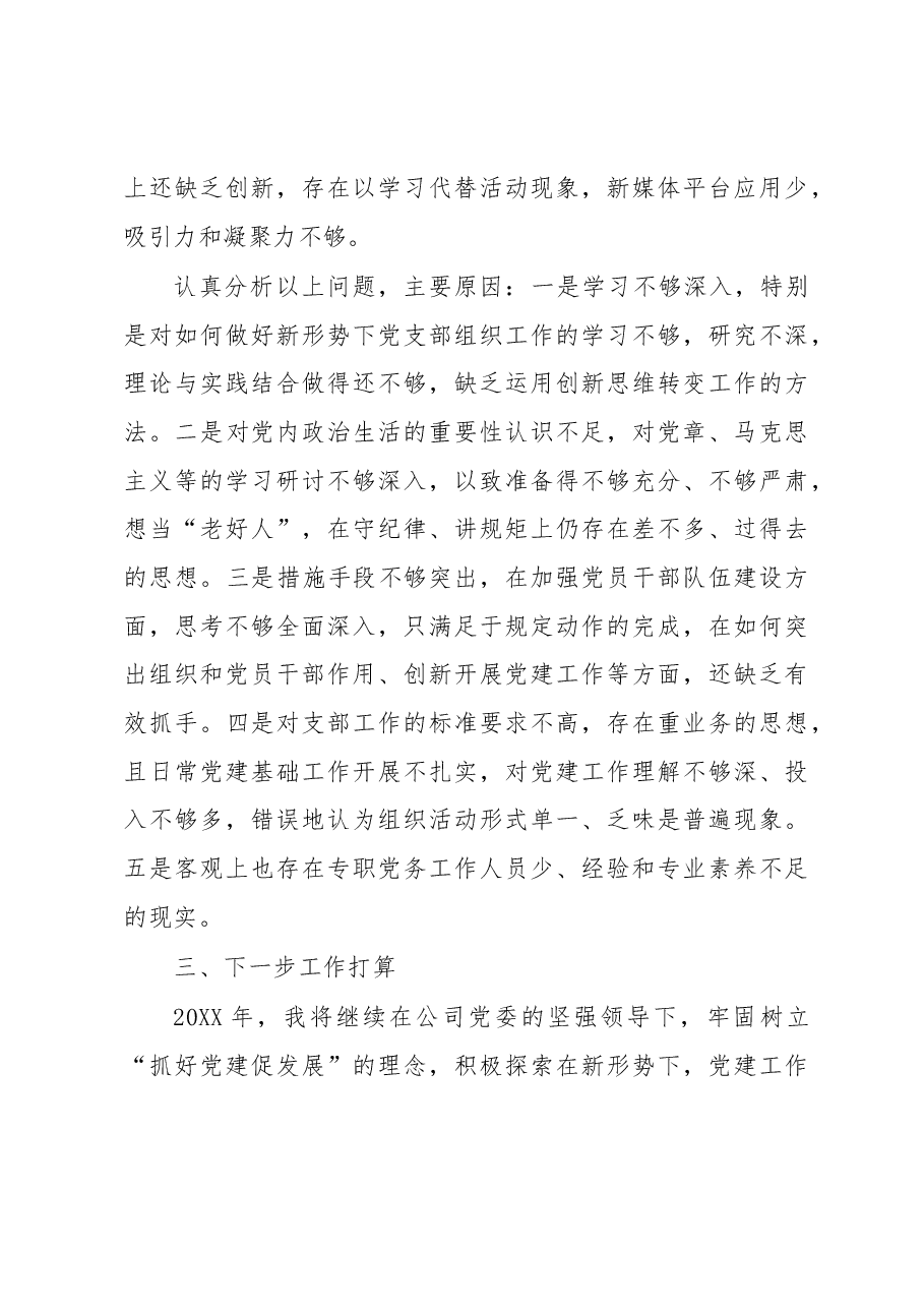 20XX年度基层党建工作述职报告.docx,第4页预览