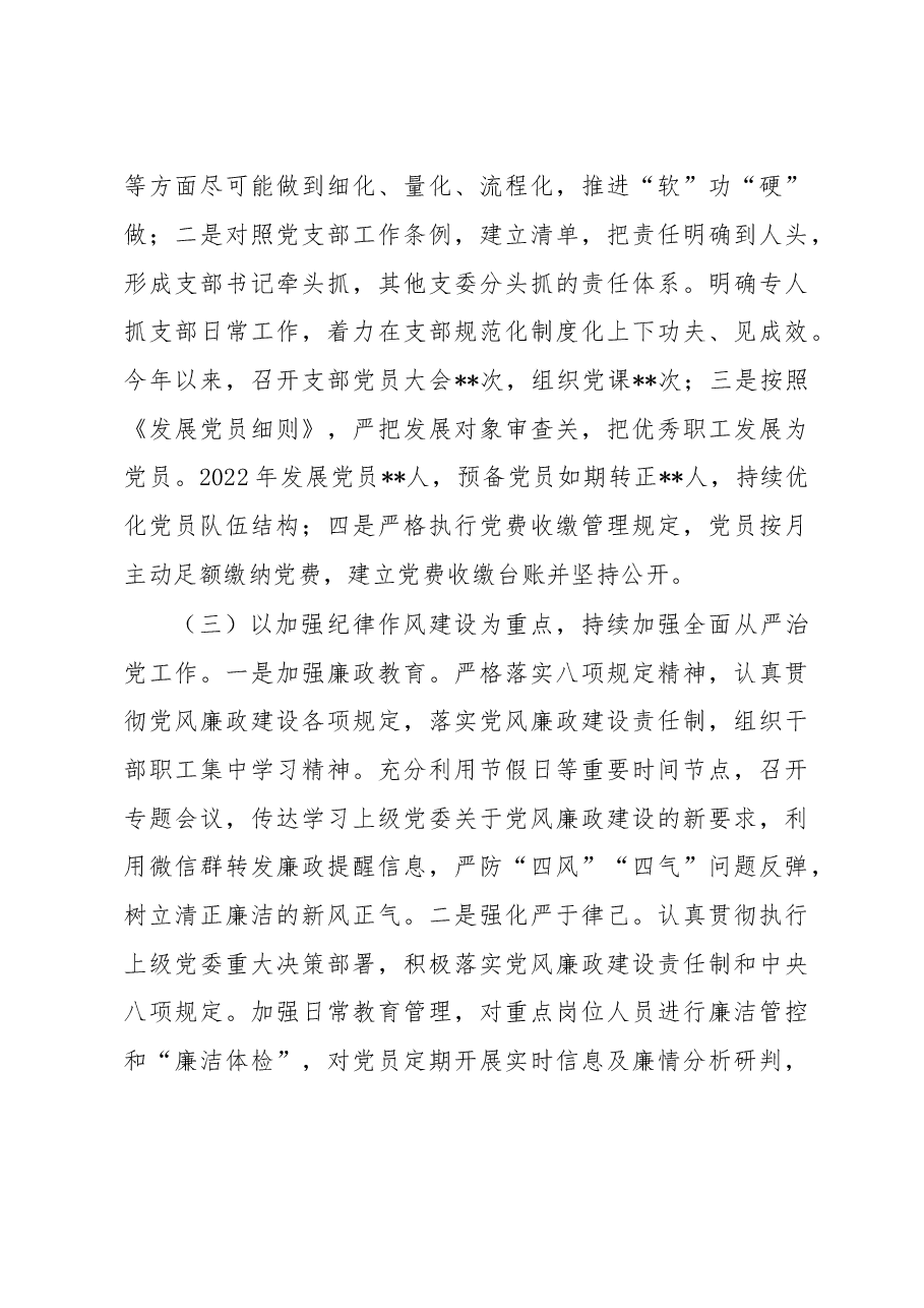2022年度党支部书记述职述廉报告.doc,第3页预览