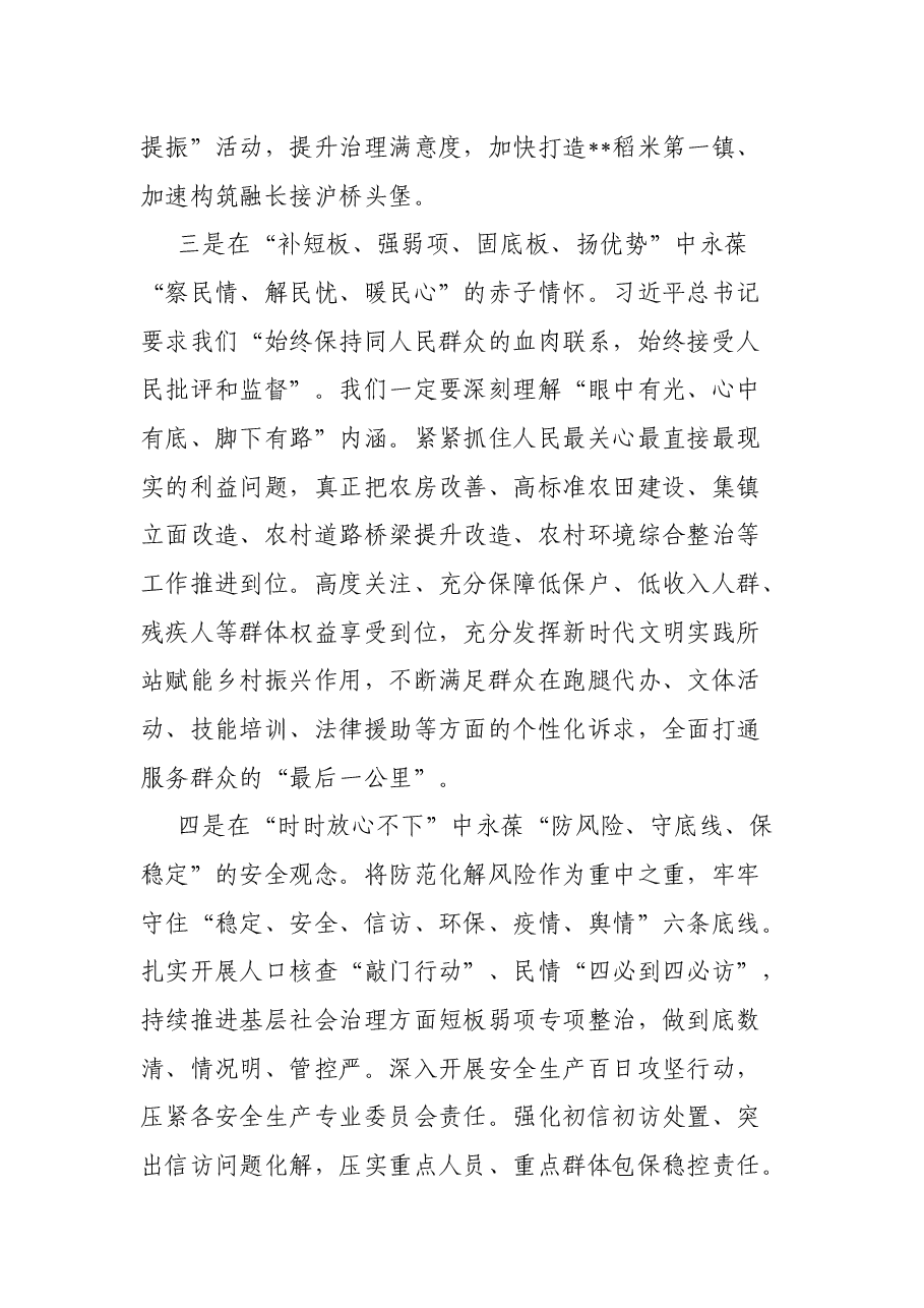党委书记在“喜迎党的二十大”专题研讨班上的交流发言.docx,第3页预览