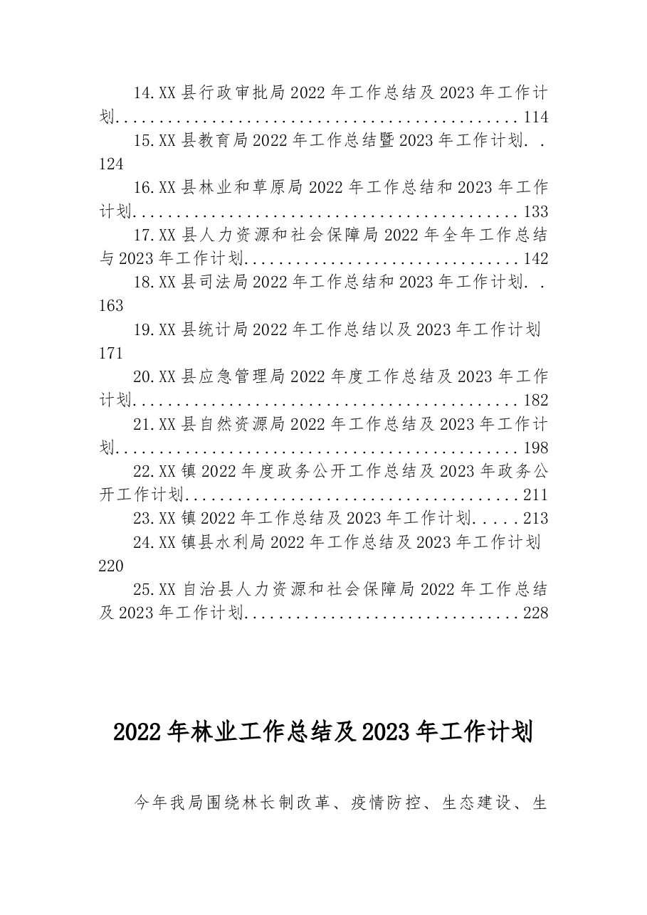 （25篇）2022年工作总结及2023年工作计划汇编.docx，第2页预览