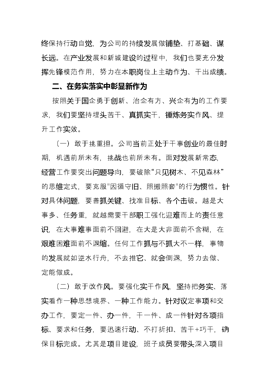 董事长在“担使命、履职责”专题研讨会上的发言提纲.docx,第2页预览
