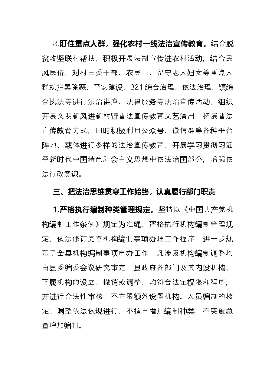 2021年法治政府建设工作总结.docx,第4页预览