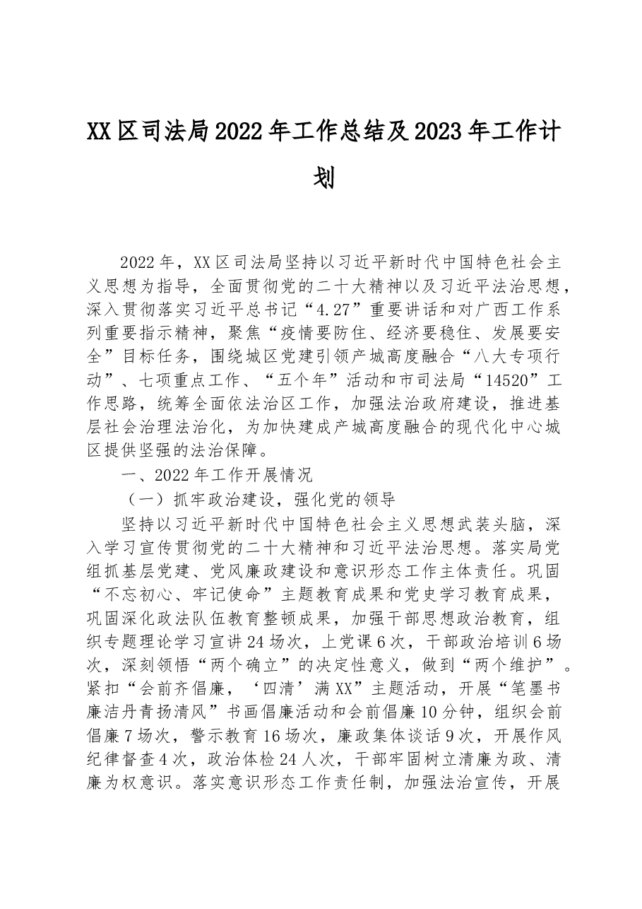 (10篇)司法局2022年工作总结及2023年工作计划汇编.docx,第2页预览