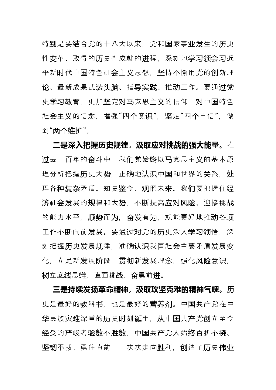 政法委书记党史学习教育研讨发言材料.docx,第2页预览
