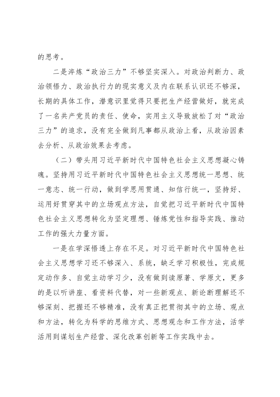 总经理民主生活会对照检查材料.docx,第2页预览