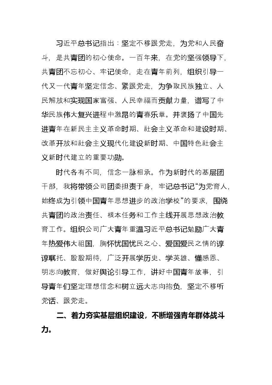 团干部学习讲话研讨发言.docx,第2页预览