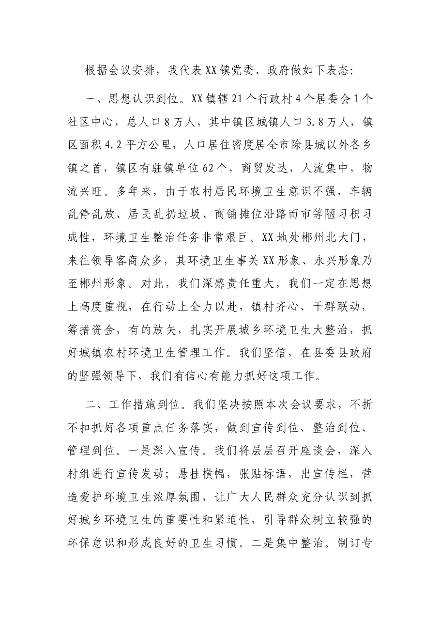 在农村人居环境整治动员会上的表态发言.docx,第3页预览