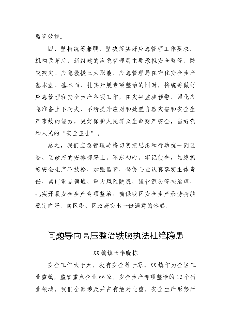 (6篇)X城区安全生产专项整治会议上的发言.docx,第4页预览