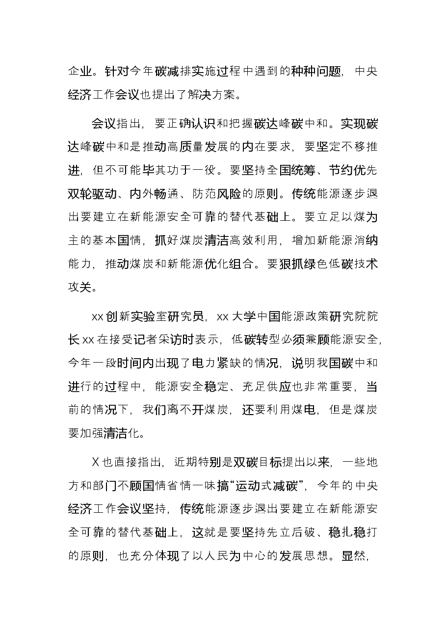 研讨发言:低碳转型必须兼顾能源安全.docx,第2页预览