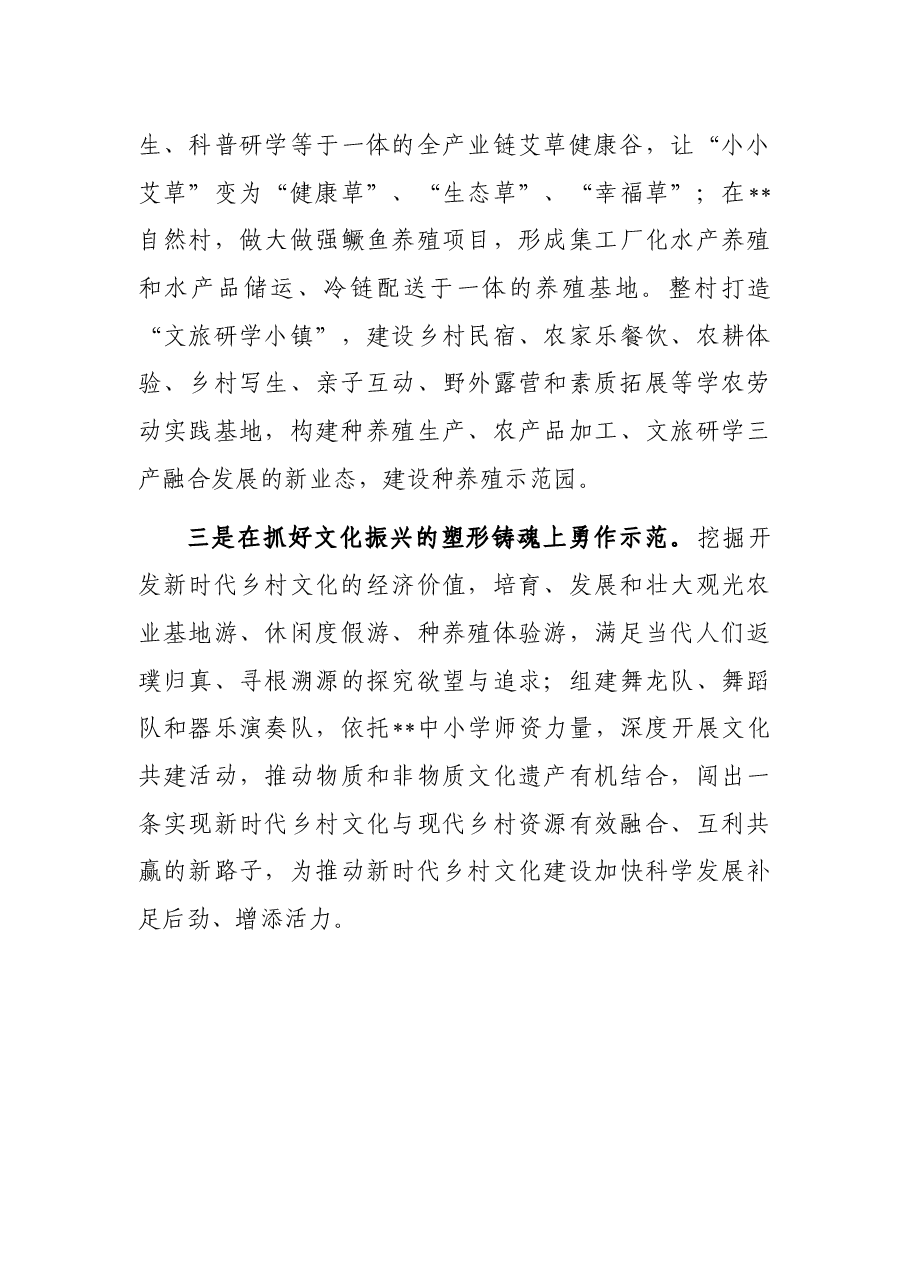 村党支部在县委全体(扩大)会议暨全县高质量发展表彰大会上的发言.docx,第3页预览