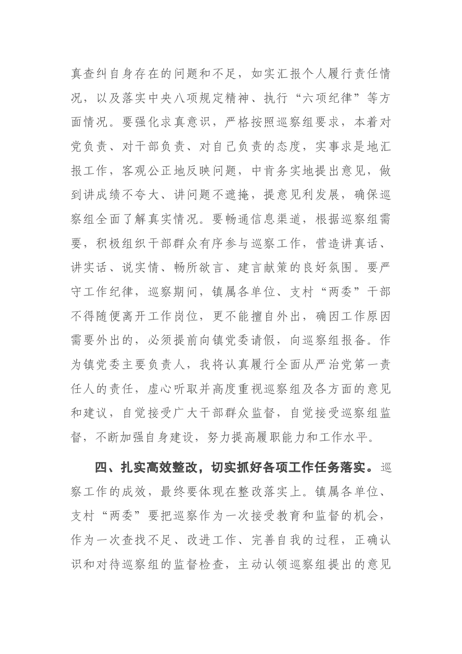 巡察组进驻动员会表态发言.docx,第3页预览