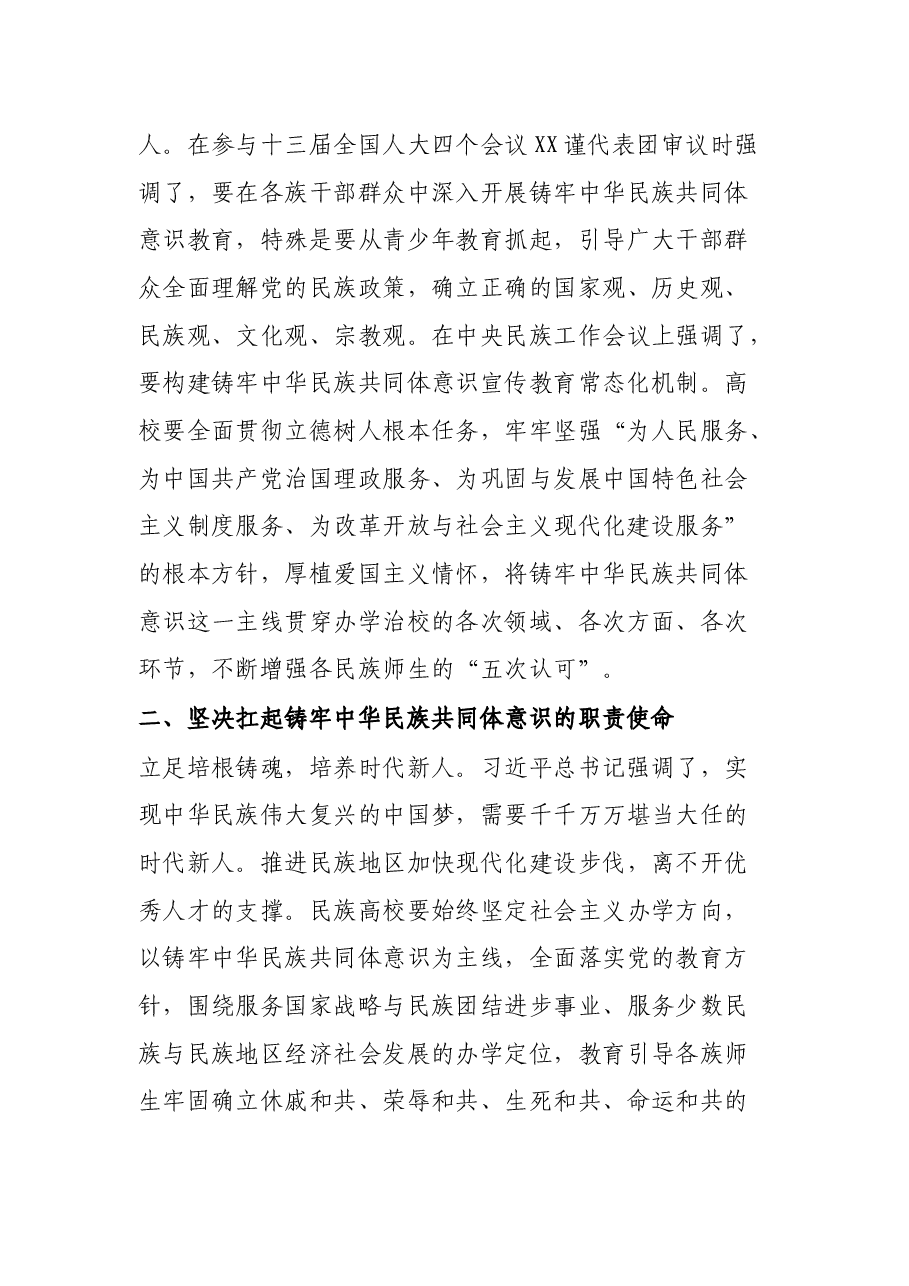 大学党委书记关于民族工作研讨发言材料.docx,第3页预览