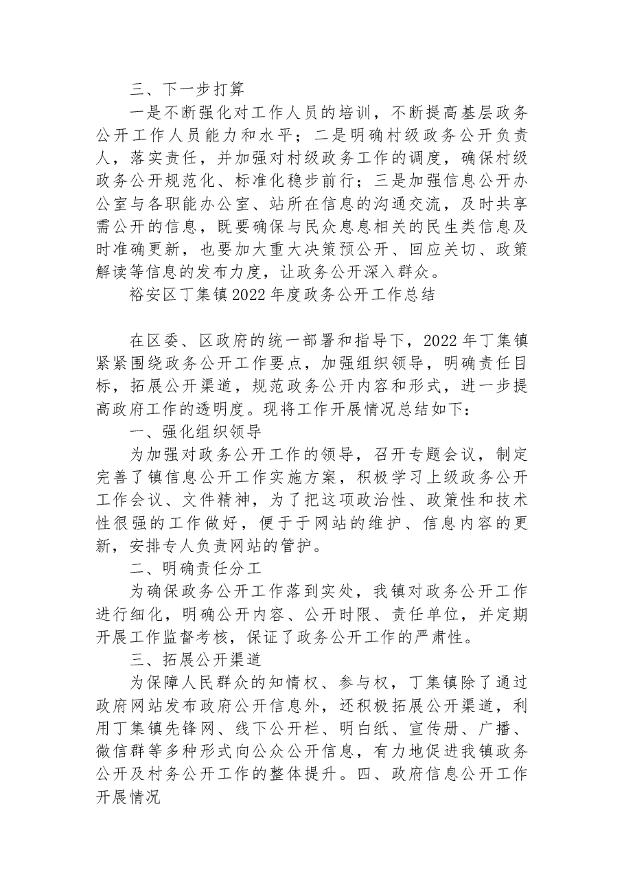 (5篇)镇2022年政务公开工作总结汇编.docx,第4页预览