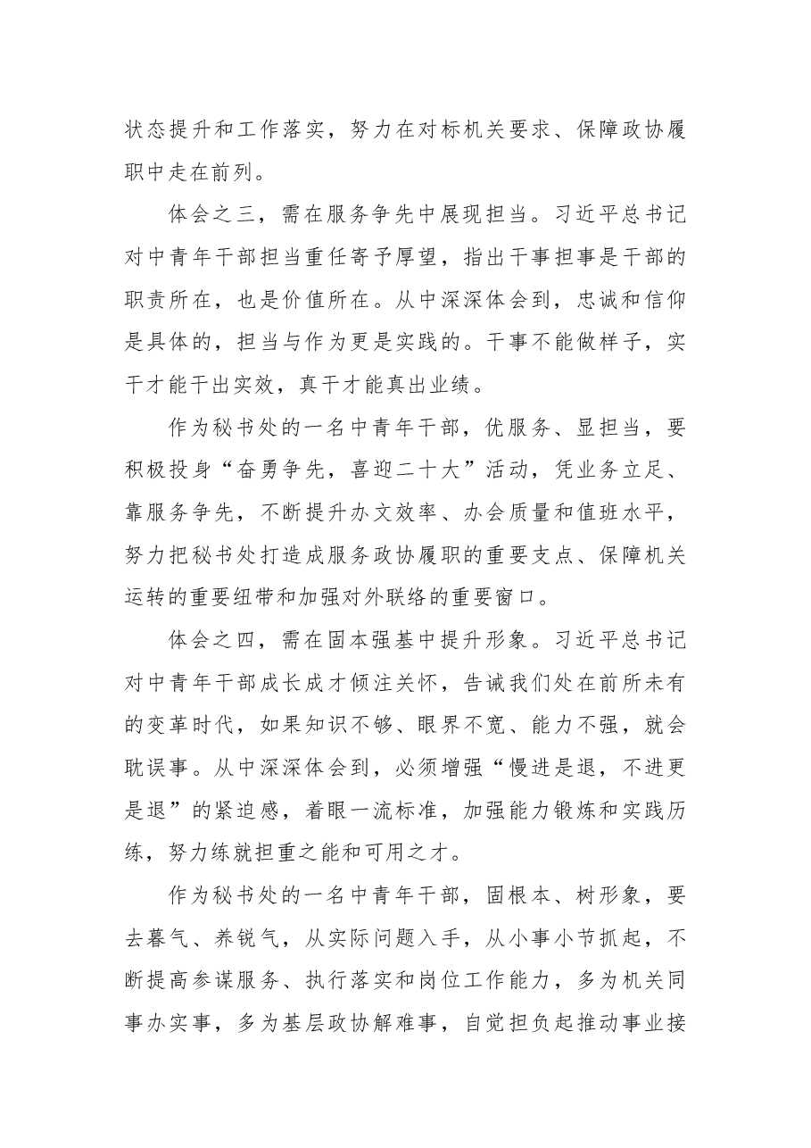(14篇)年轻干部在青年干部座谈会上的发言材料汇编.docx,第3页预览