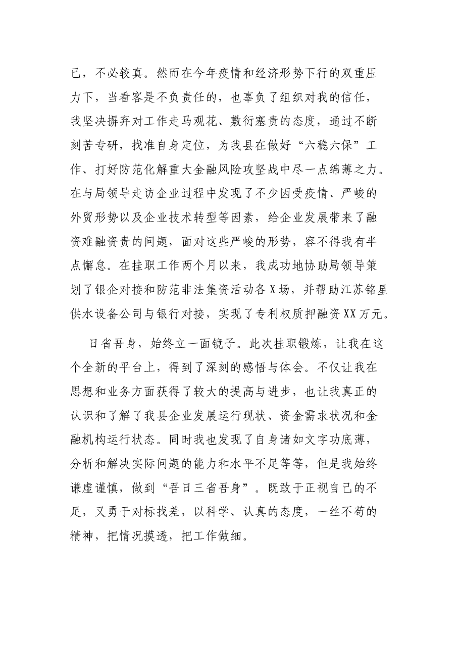 （3篇）挂职干部个人工作总结.docx，第2页预览