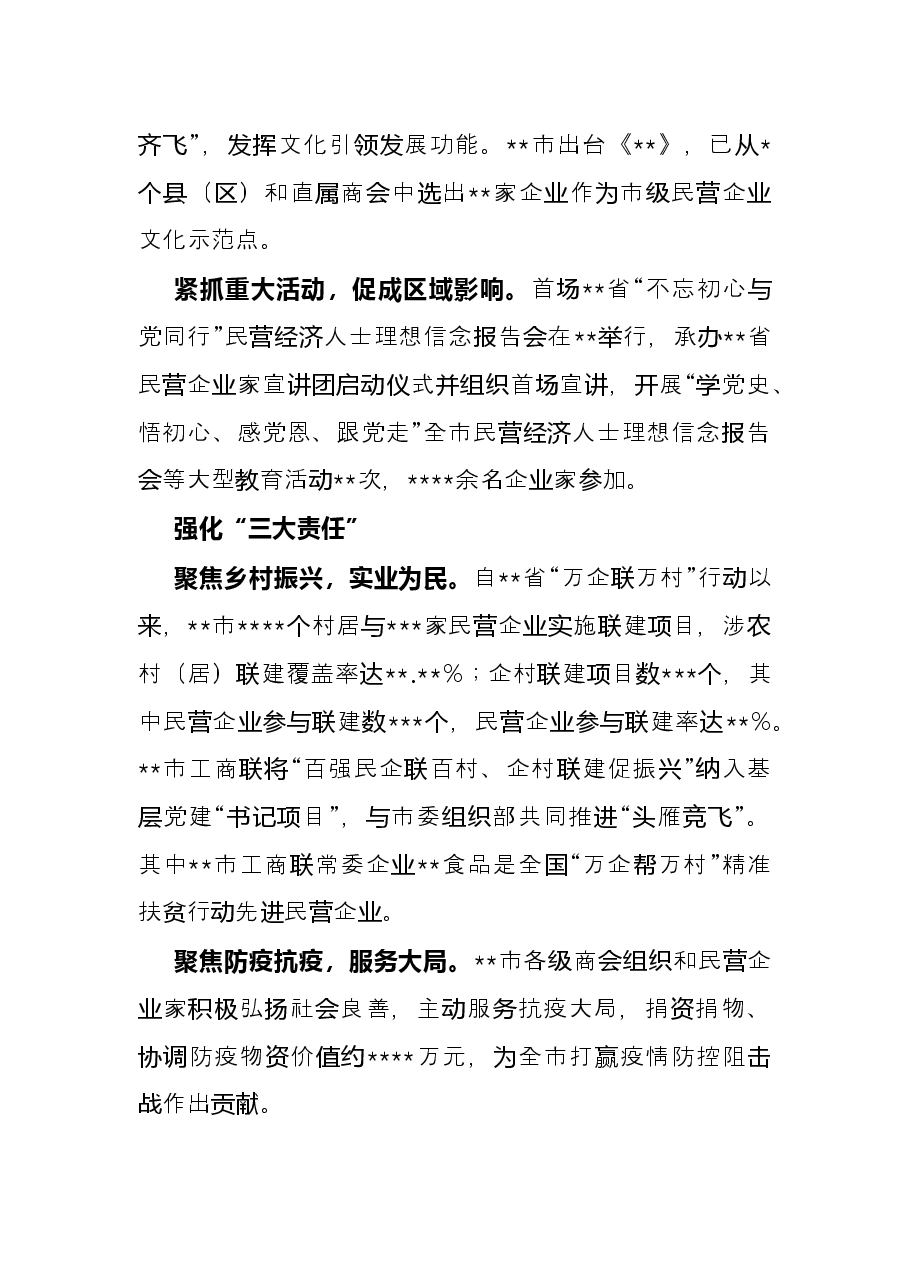 工商联工作座谈会经验交流发言材料.docx,第3页预览