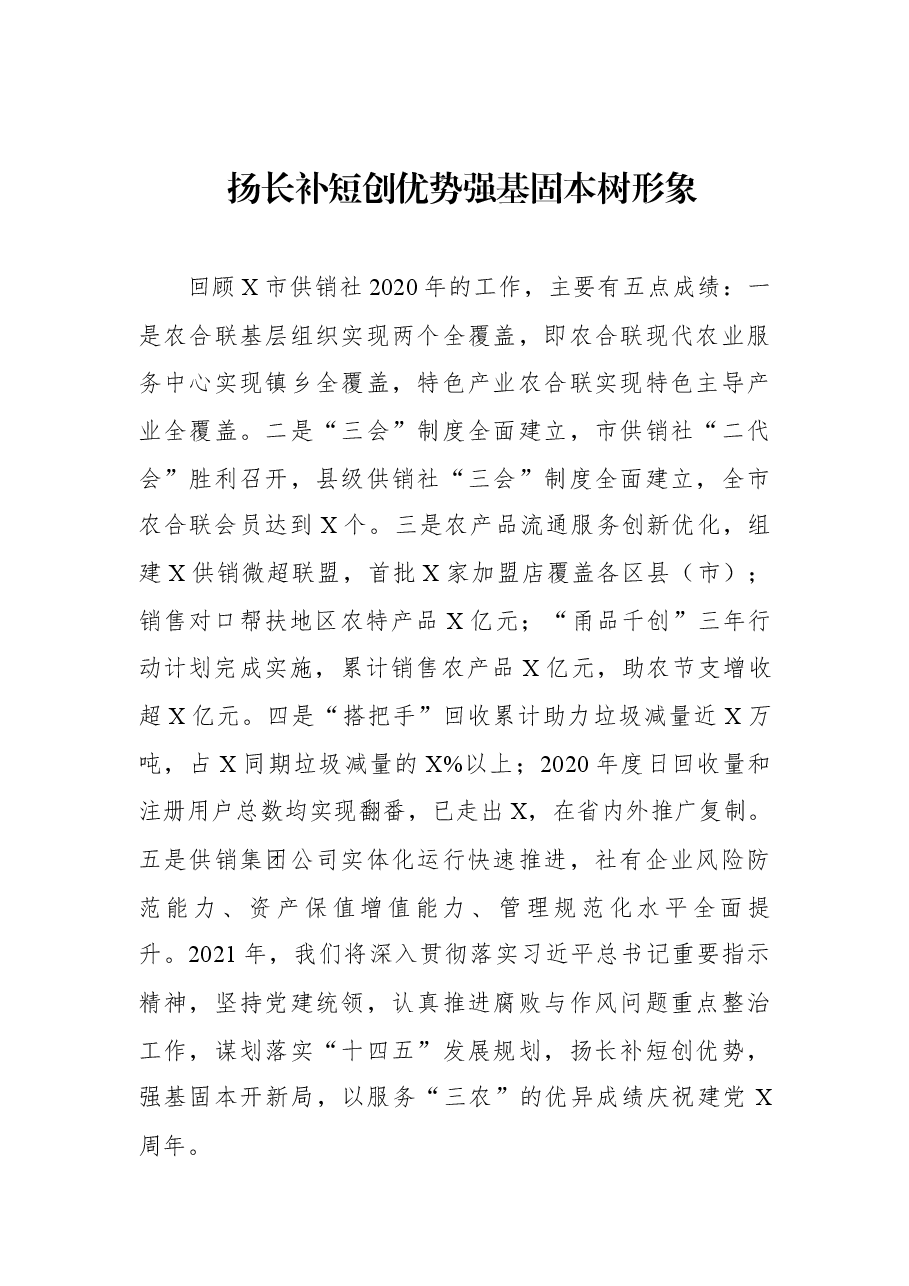 (5篇)全省2021年供销社工作会议交流发言材料.docx,第2页预览
