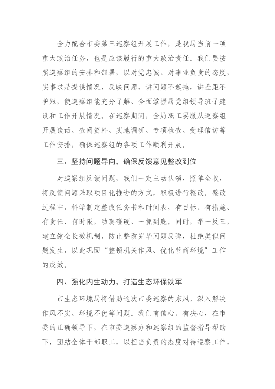 在专项巡察工作动员会议上的表态发言.docx,第2页预览