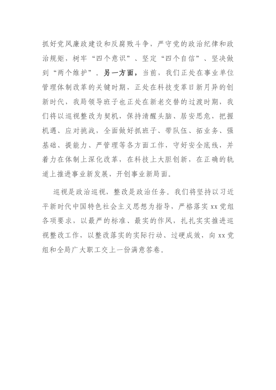 在内部巡视工作反馈会上的表态发言.docx,第4页预览