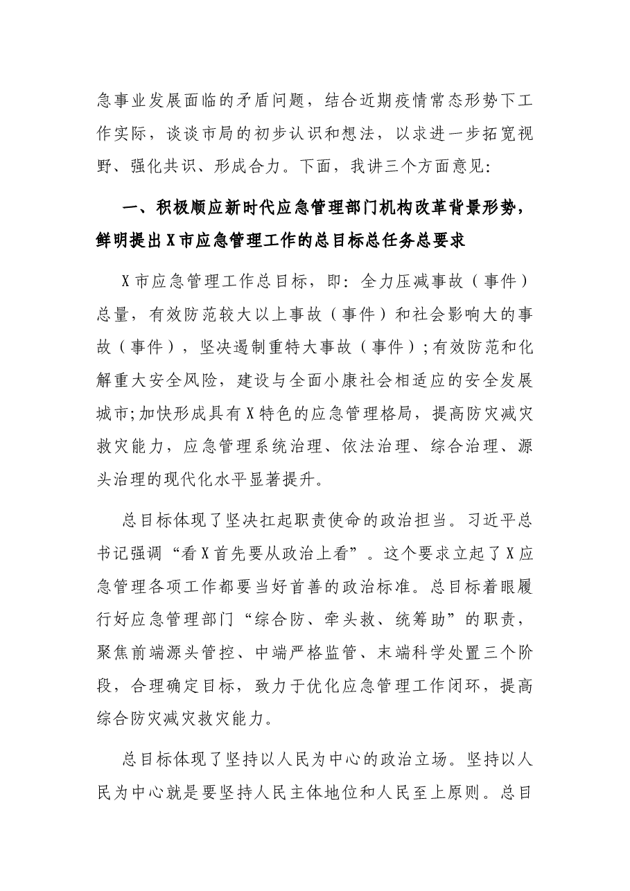在全市应急管理系统工作会上的发言提纲.docx,第2页预览