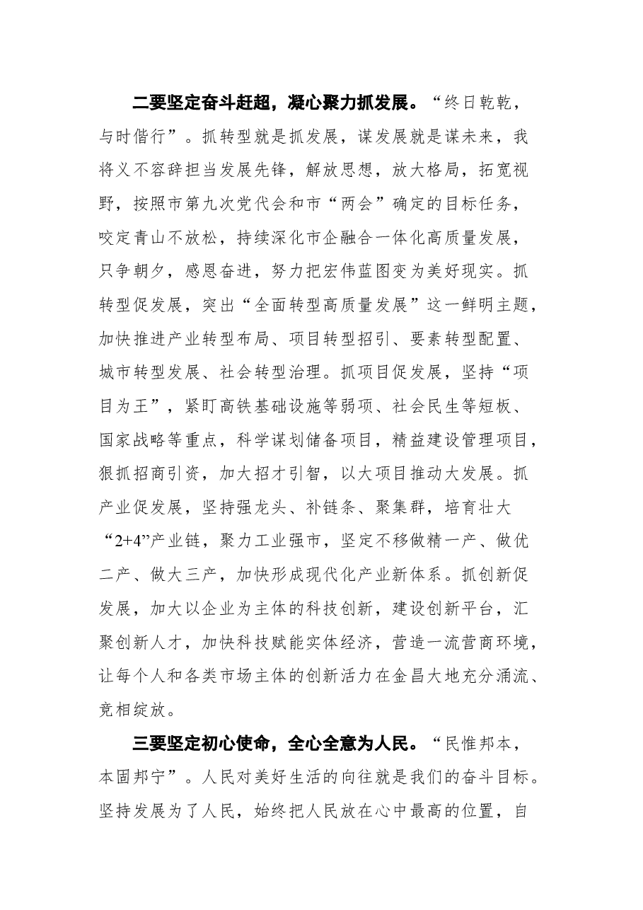 王方太在金昌市九届人大一次会议上当选市长表态发言.docx,第3页预览