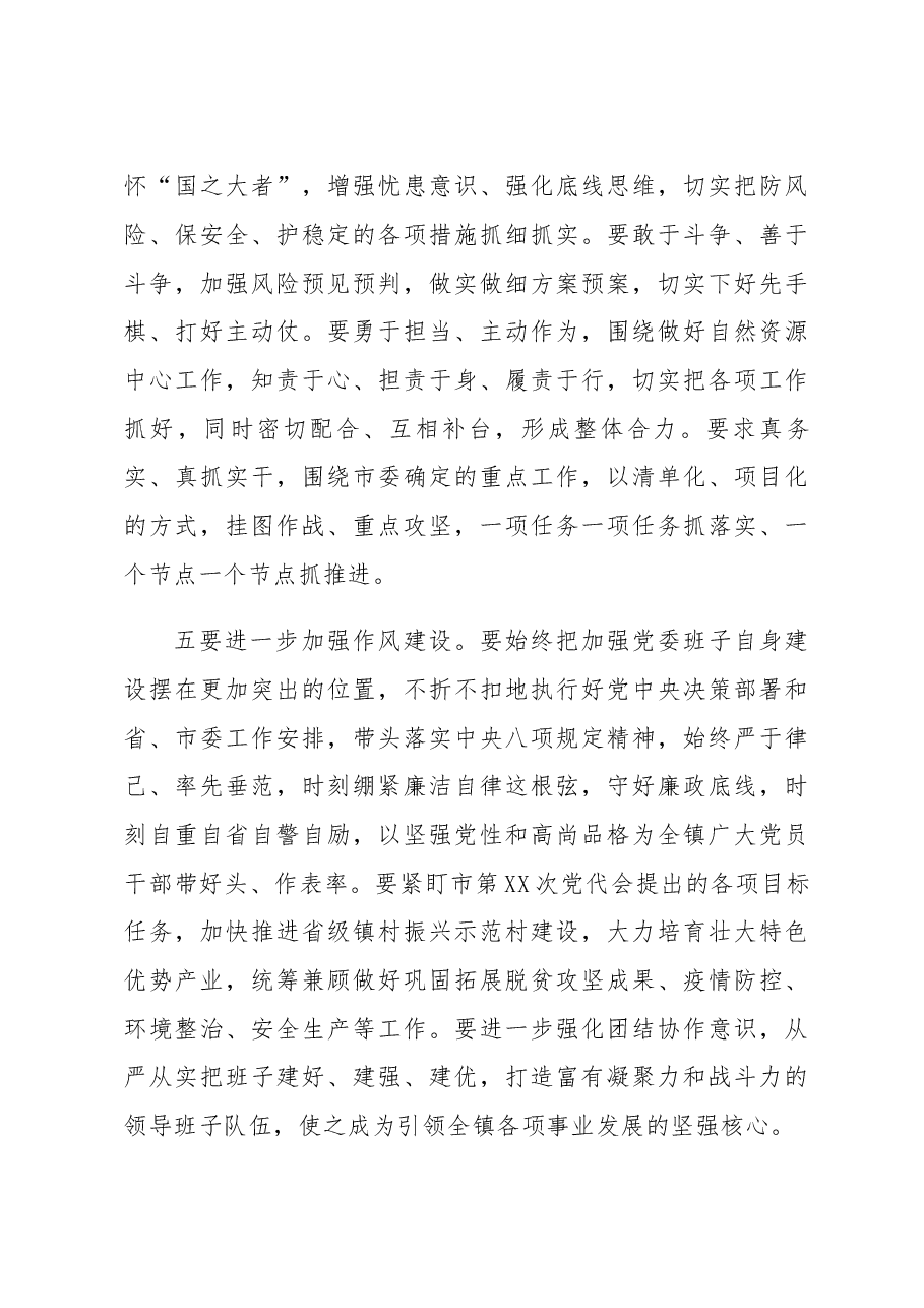 在镇2022年民主生活会上的点评讲话.docx，第4页预览