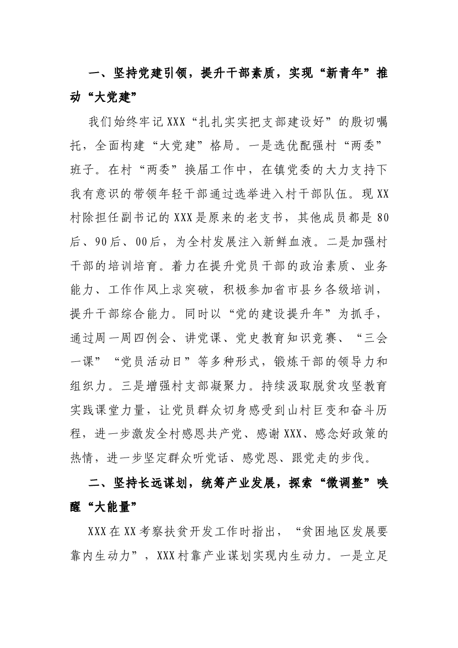 村支部书记兼村委会主任在全市三级干部大会上的发言.docx,第2页预览