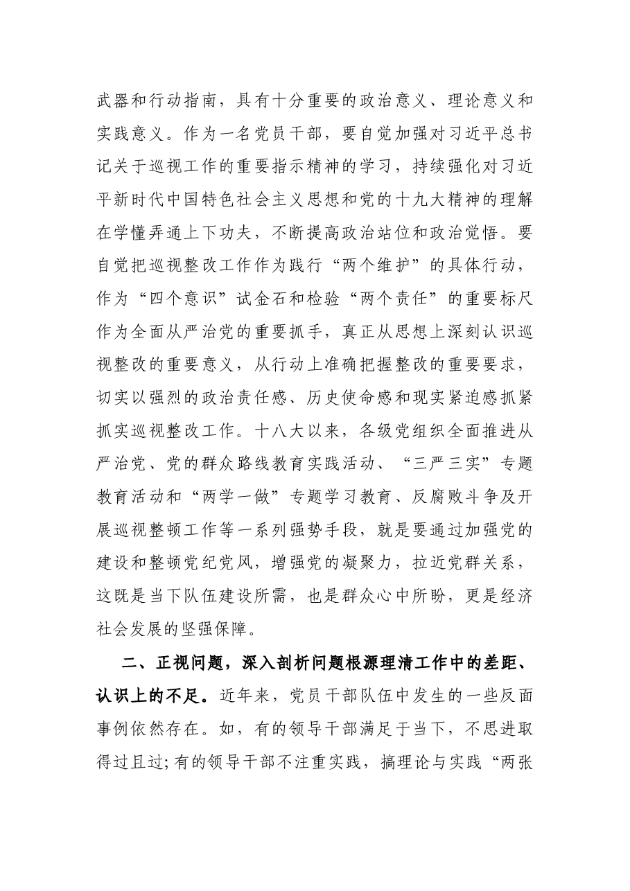 在县委中心组巡视整改专题学习研讨会上的发言.docx,第2页预览