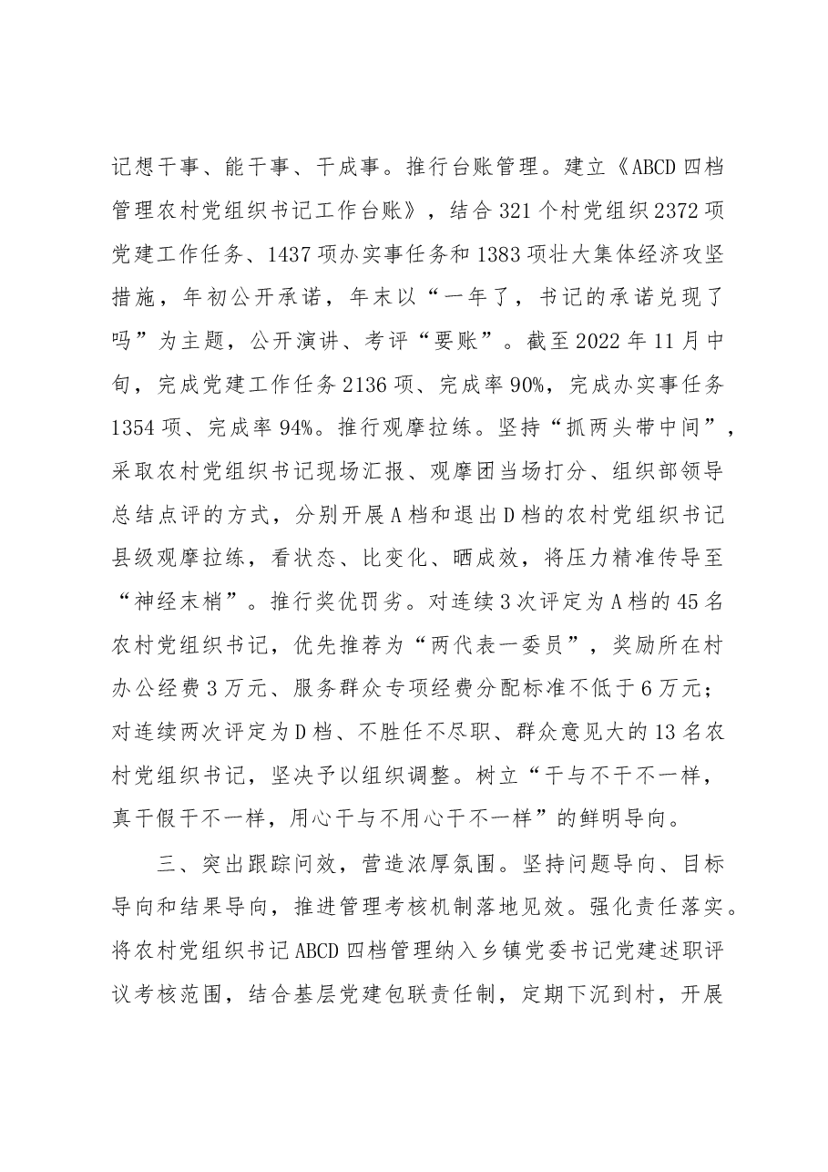 农村党组织书记队伍建设经验交流发言.docx,第2页预览