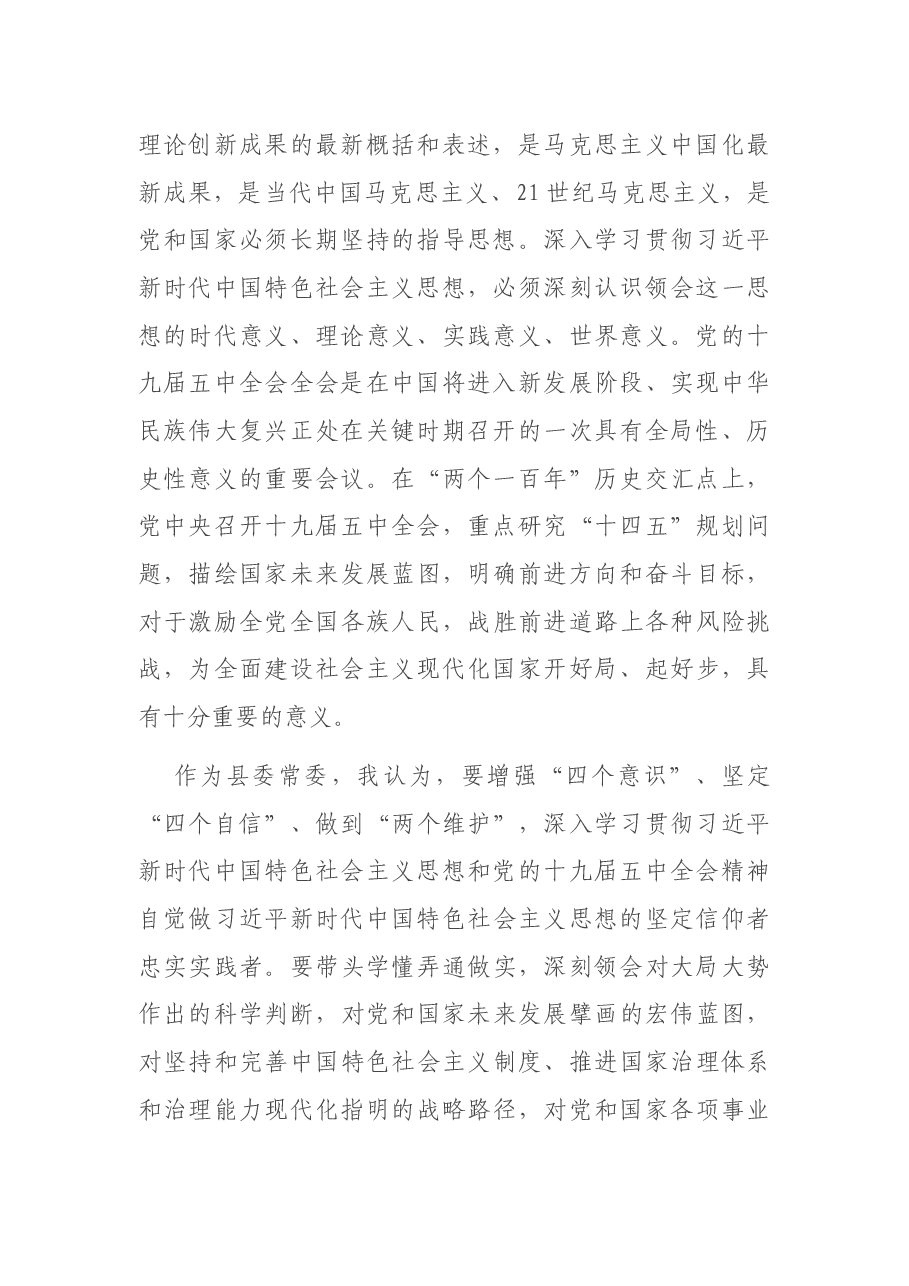 县纪委书记2020年度民主生活会个人发言提纲.docx,第2页预览