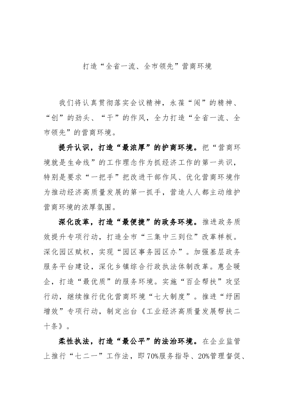(6篇)优化营商环境大会表态发言.doc,第2页预览