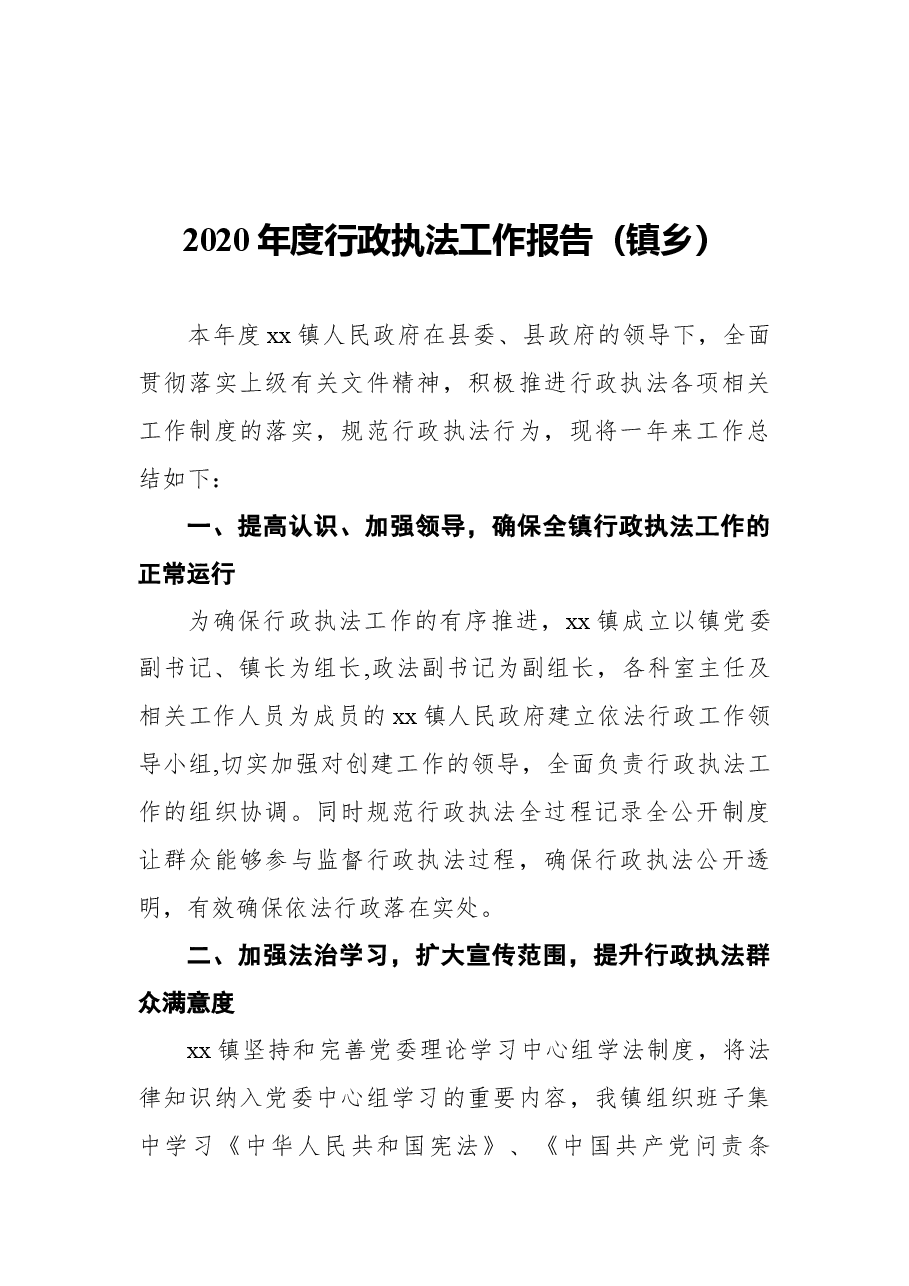 (6篇)行政执法工作总结汇编.docx,第2页预览