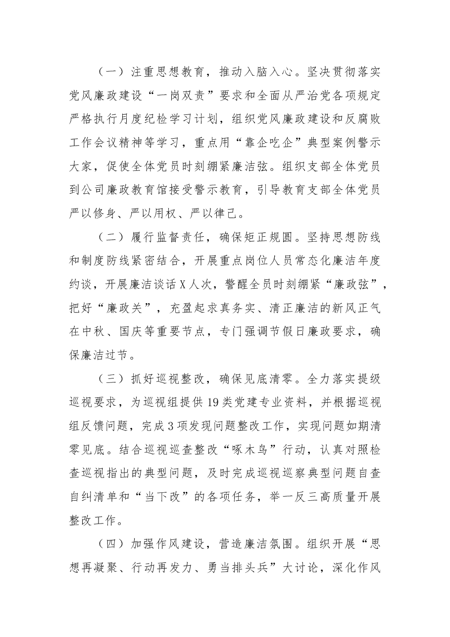 国有企业2022年支部党建工作总结.docx,第3页预览