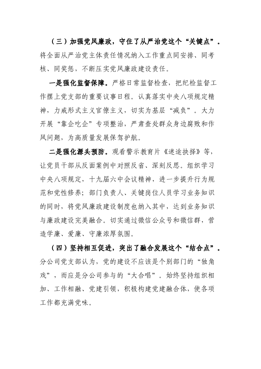 某国企分公司2021年党支部工作总结.docx,第4页预览