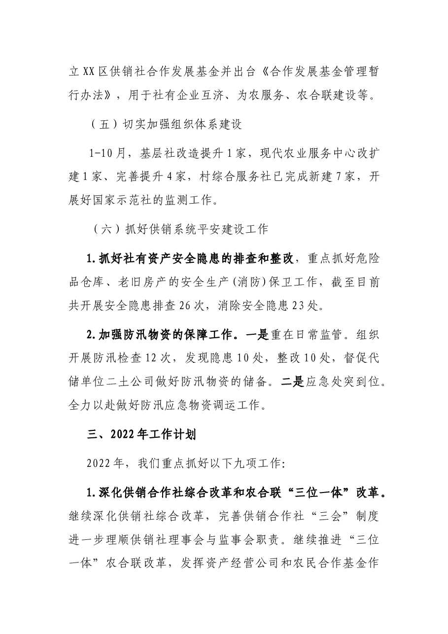 区供销社2021年工作总结及2022年工作计划.docx,第4页预览
