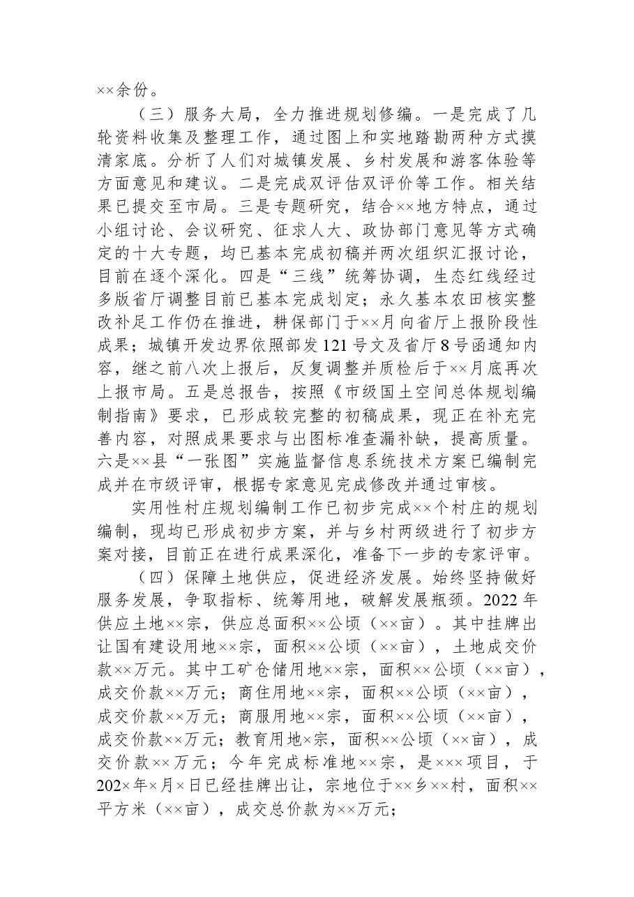 XX县自然资源局2022年工作总结.docx,第2页预览