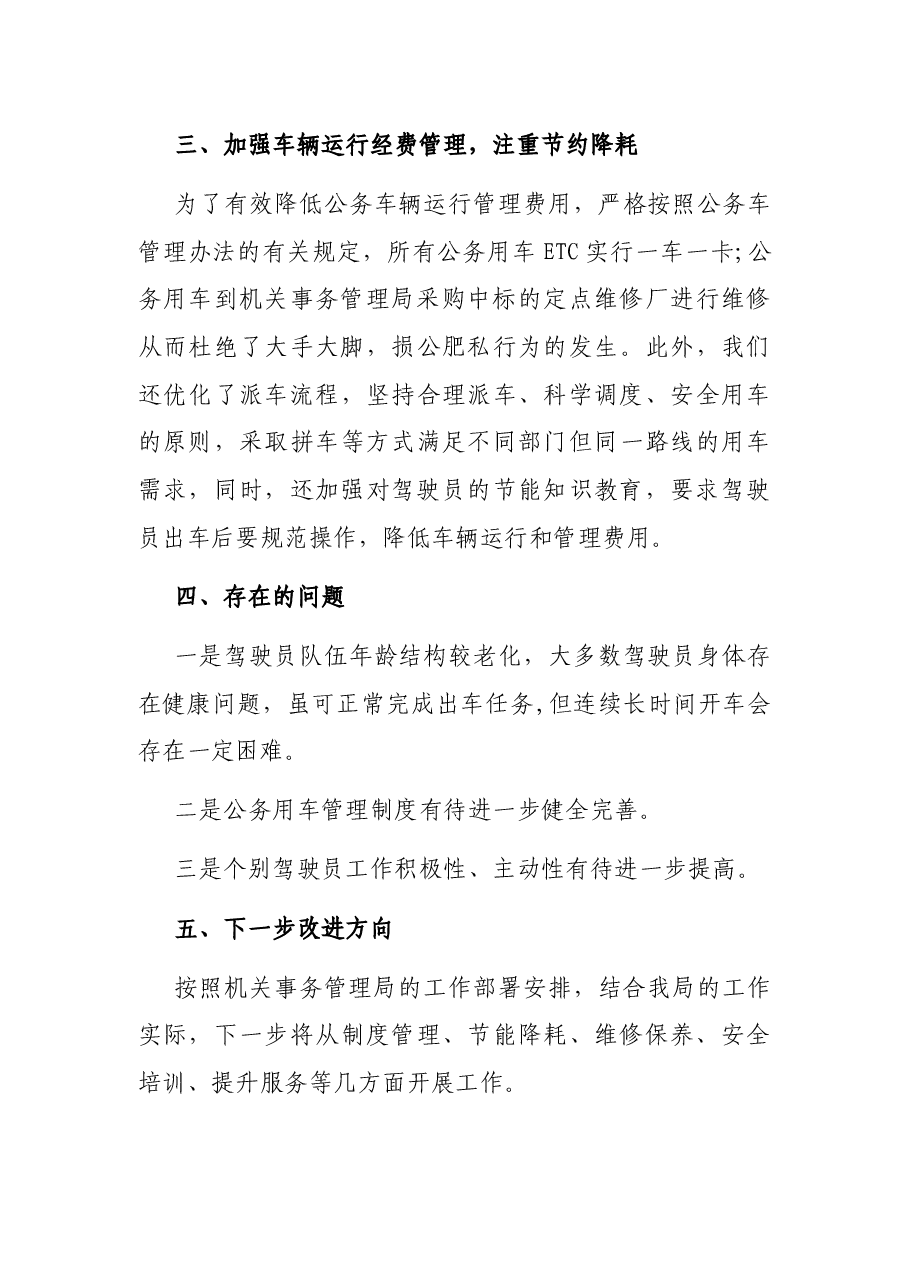 公务用车安全管理专项教育整顿工作总结.docx,第3页预览